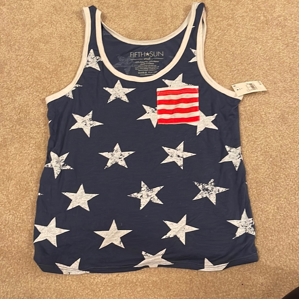 NWT FIFTH & SUN USA tank size small